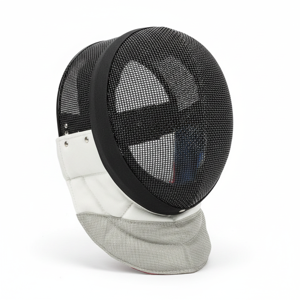 Masque Fleuret avec bavette électrique angle 3/4