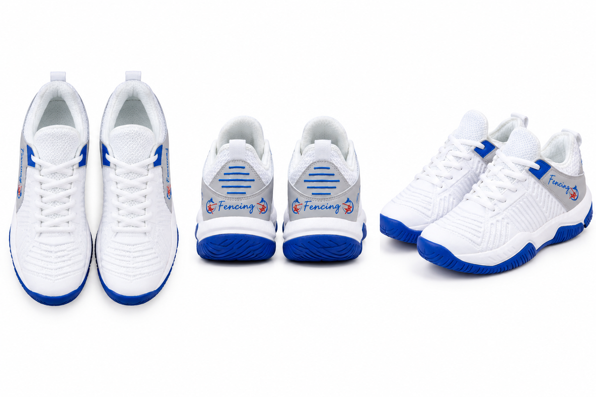 Trois angles de vue des chaussures